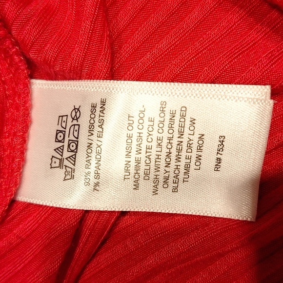 J womens Rachel Zoe casual solid pink 3/4 sleeve stretch plus size top 1X - Picture 4 of 4